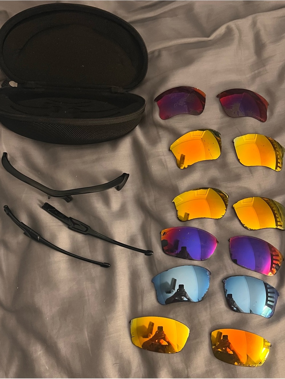Oakley Flak Jacket Sunglasses w/ Scratched/Damaged Lenses